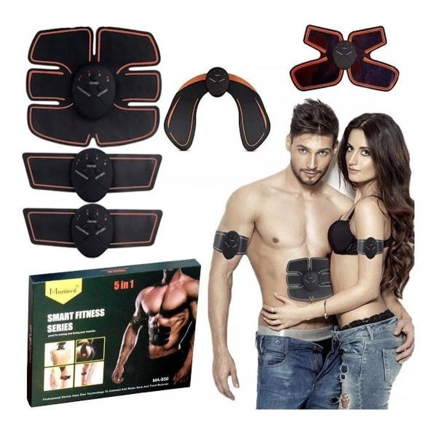 Set 5 piese Aparat Remodelare cu electrostimulare Fitness