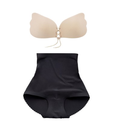 OFERTA: Chilot push up, talie inalta + Sutien push-up cu snur