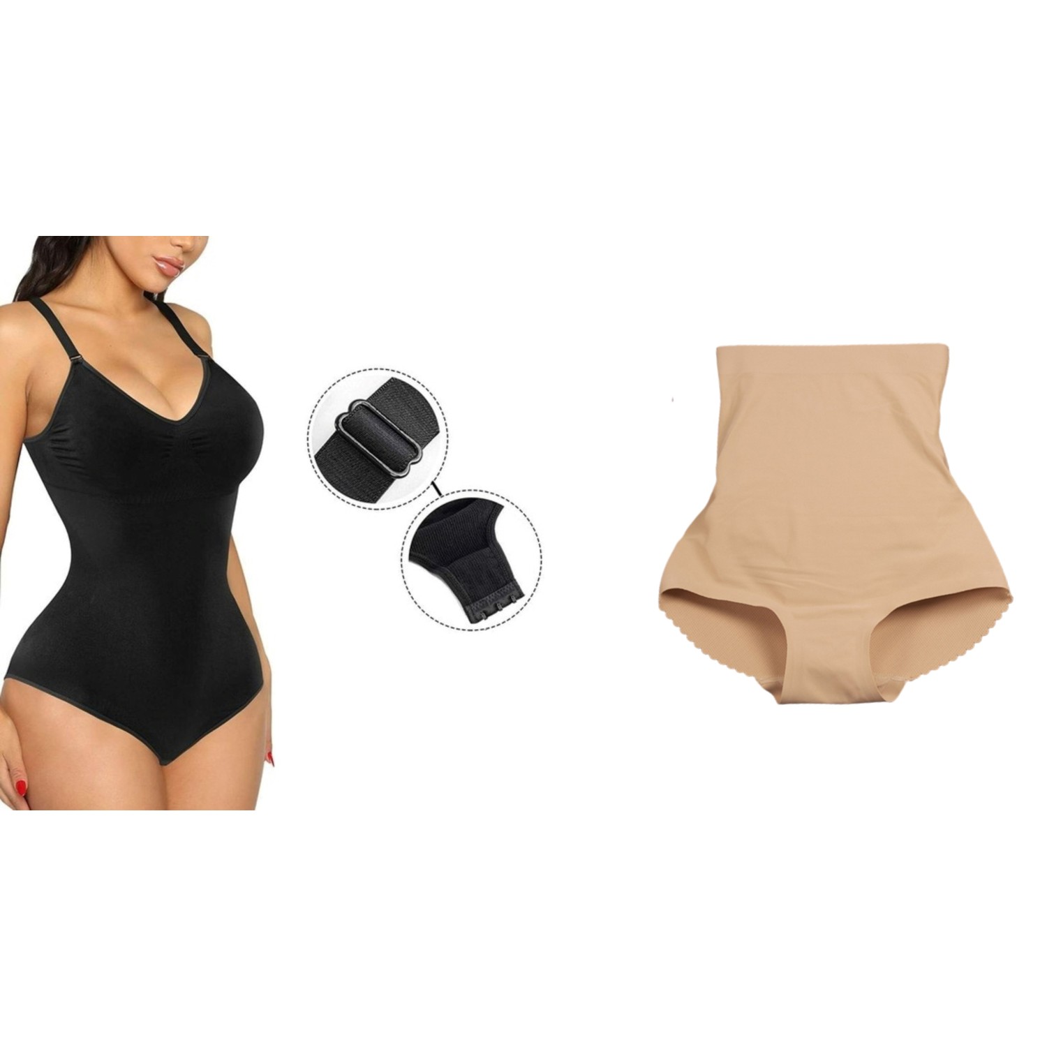 SER: Body modelator Intimo + Chiloti cu talie inalta si efect push-up Seturi produse