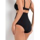 Lenjerie modelatoare tanga/clasic cu talie inalta - banda silicon Lenjerie modelatoare