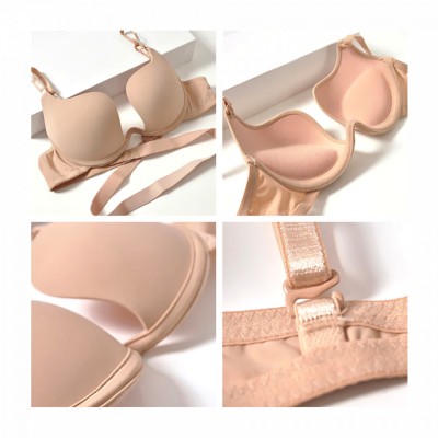 Sutien V bra cu super push-up si bretele