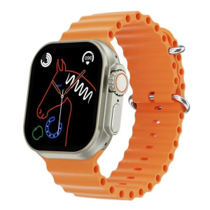 Smart watch cu incarcare WIFI (portocaliu)